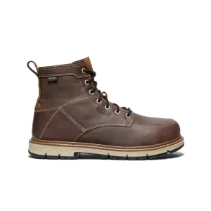 Men's San Jose 6" Waterproof 90?? Heel Boot (Aluminum Toe)  |  Bison/Black Comfort Lining Extreme Walk