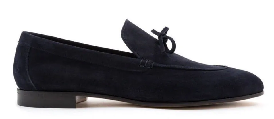 Wide Steps UNLINED LOAFER SUEDE LEATHER HAND WELTED BLAKE STITCHES