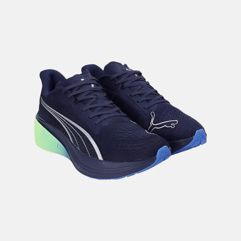 low - top shoe kind speed work shoe applicability Puma Darter Pro Fade Res Men's Running Shoes -Navy-Bluemazing