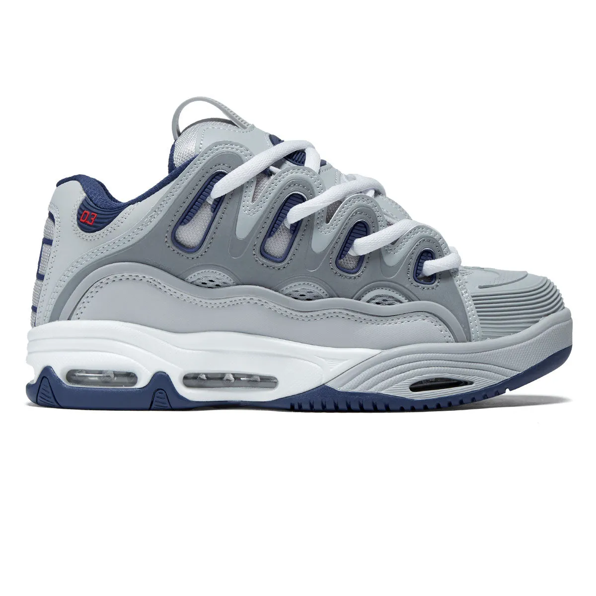 Lightweight Design Osiris D3 2001 Shoes - Grey/Navy/White