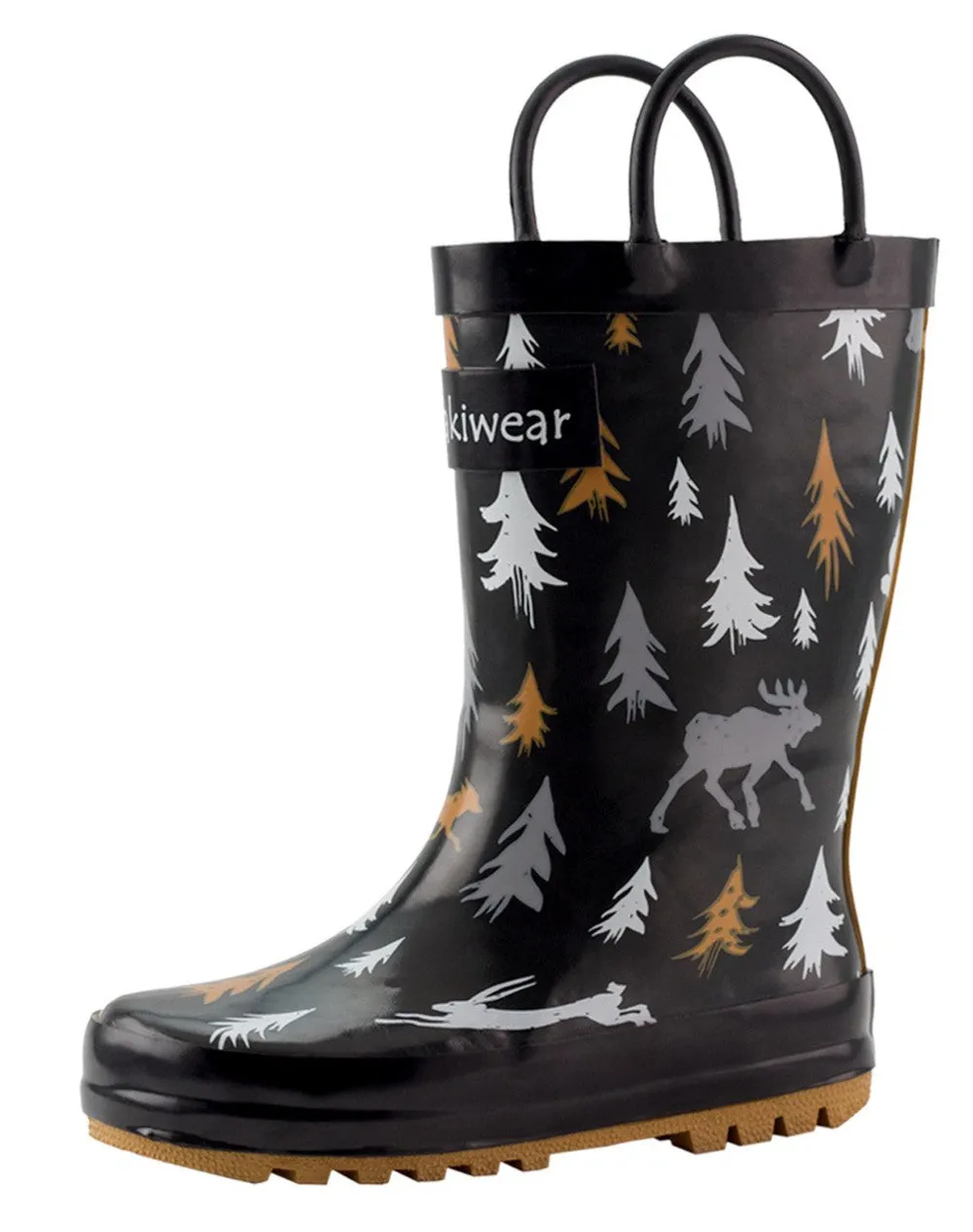 Utility Wear Adventure Ready Wildlife Tracker Loop Handle Rubber Rain Boots