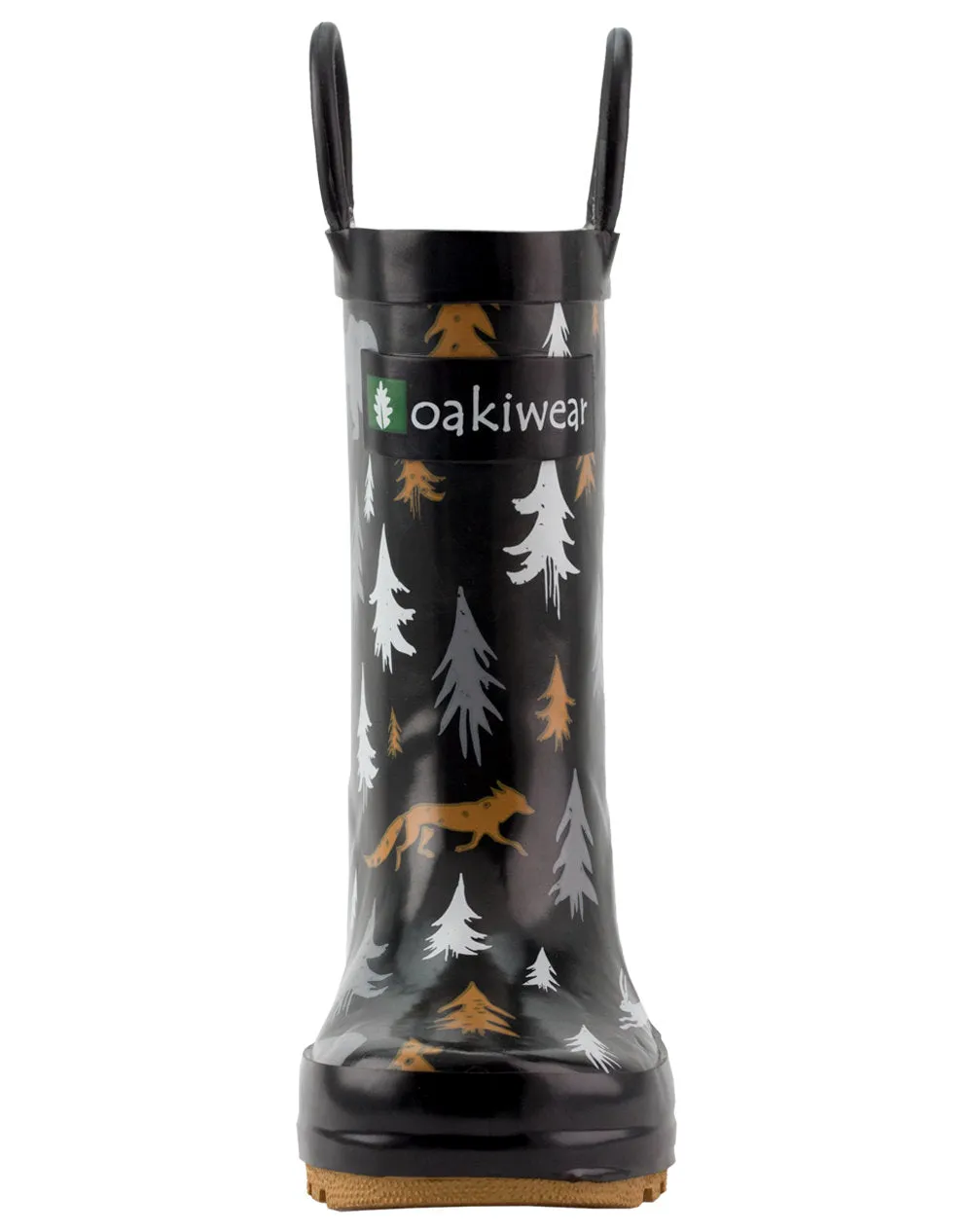 Spring Storms Wildlife Tracker Loop Handle Rubber Rain Boots