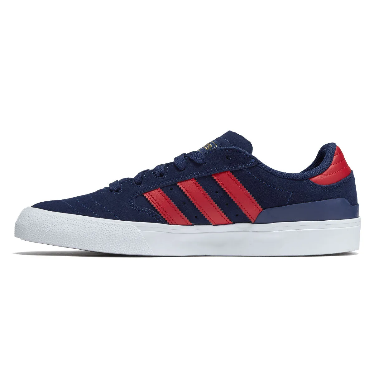 Rubber Outsole Adidas Busenitz Vulc II Shoes - Dark Blue/Better Scarlet/Gold Metallic