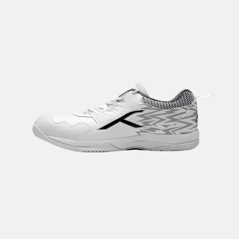Functional Mesh Non Marking Hundred CourtFuse Men's Tennis Shoes -White/Light Grey/Black