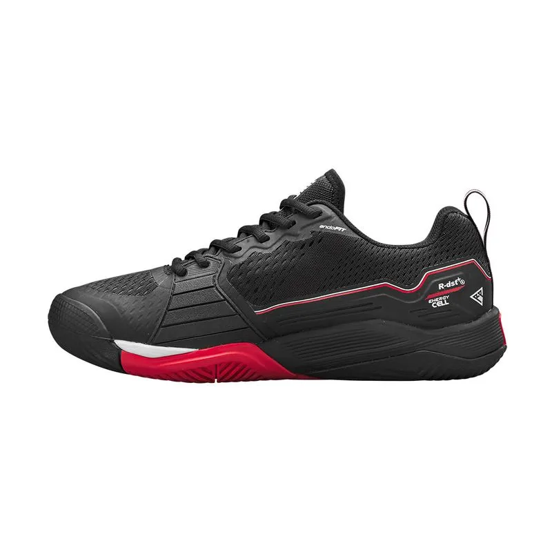 Wilson Men's Rush Pro 4.5 Tennis Shoes Black Infrared Agile Fit