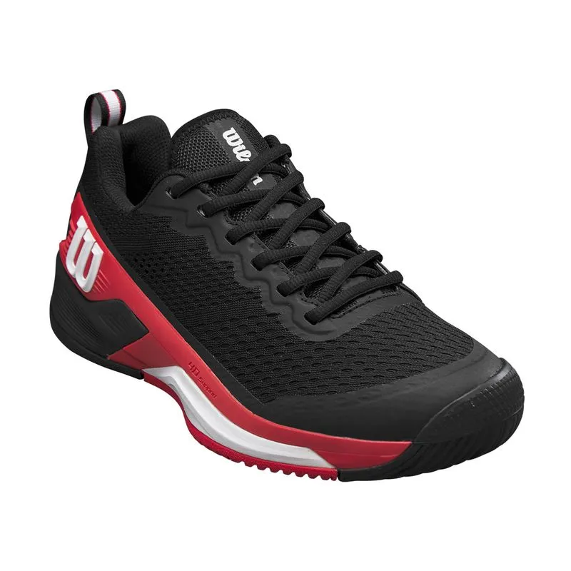 City Run Wilson Men's Rush Pro 4.5 Tennis Shoes Black Infrared