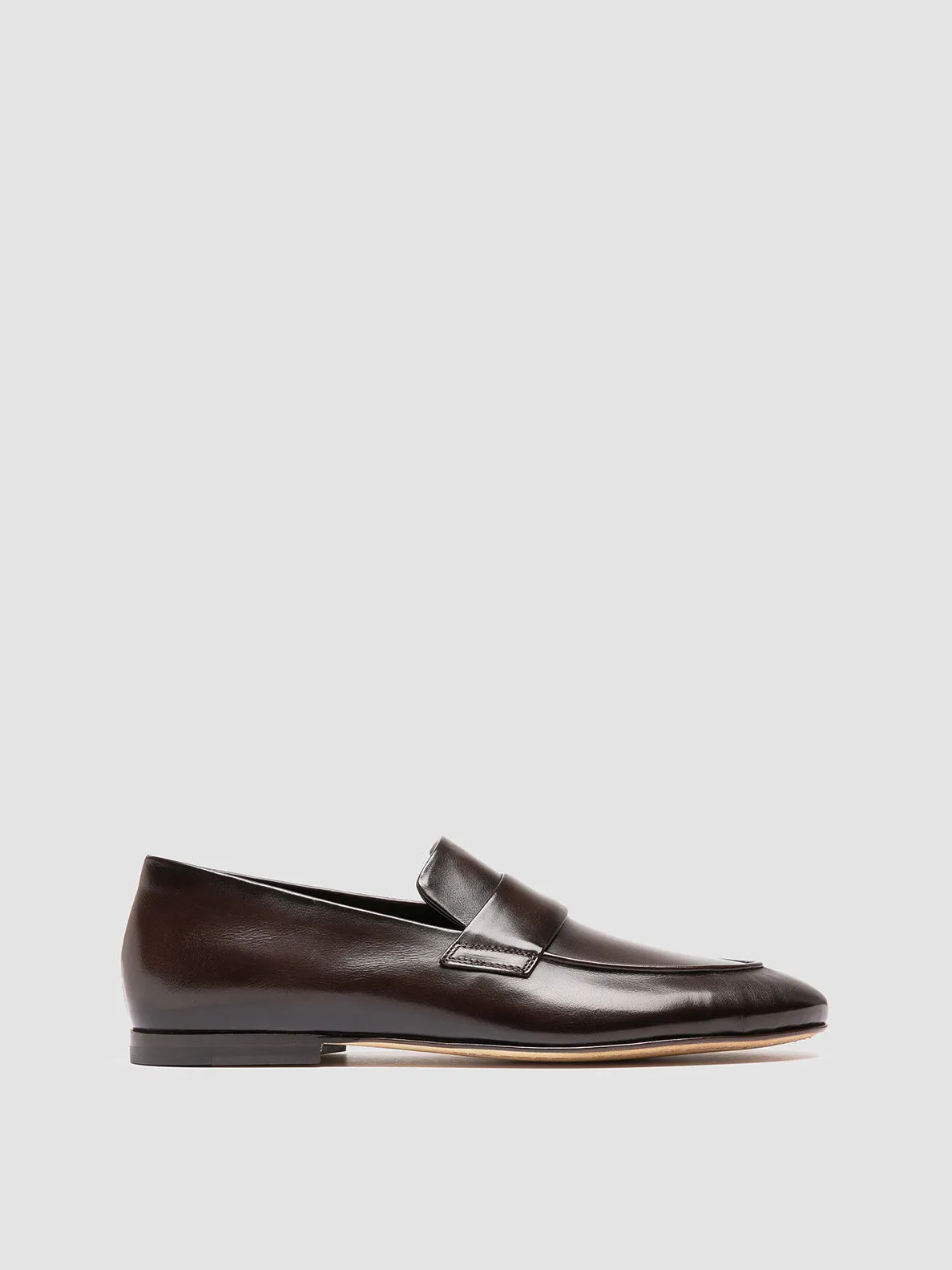AIRTO 001 - Brown Leather Penny Loafers Strong Power