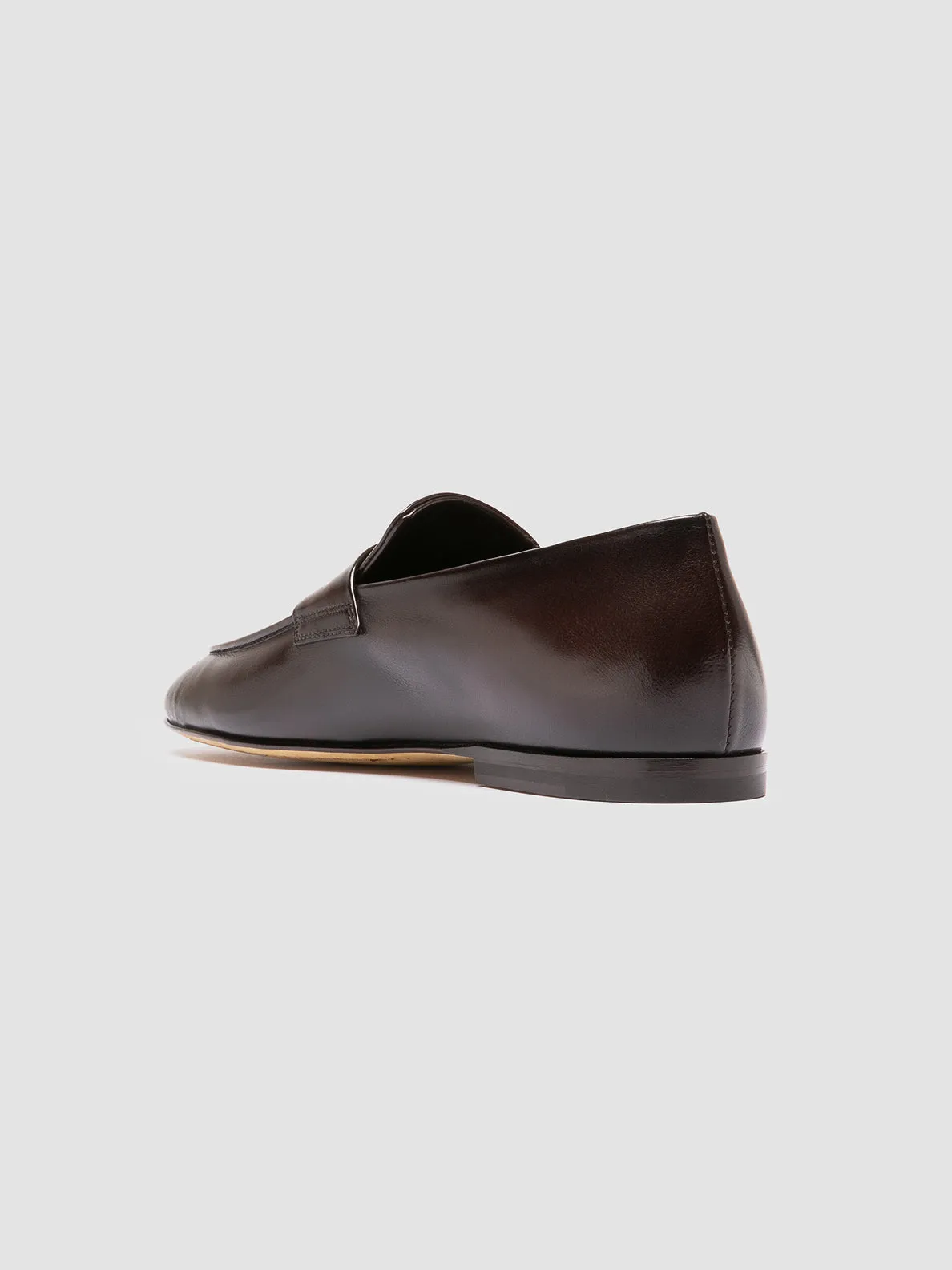 AIRTO 001 - Brown Leather Penny Loafers Durable Leather Shoes