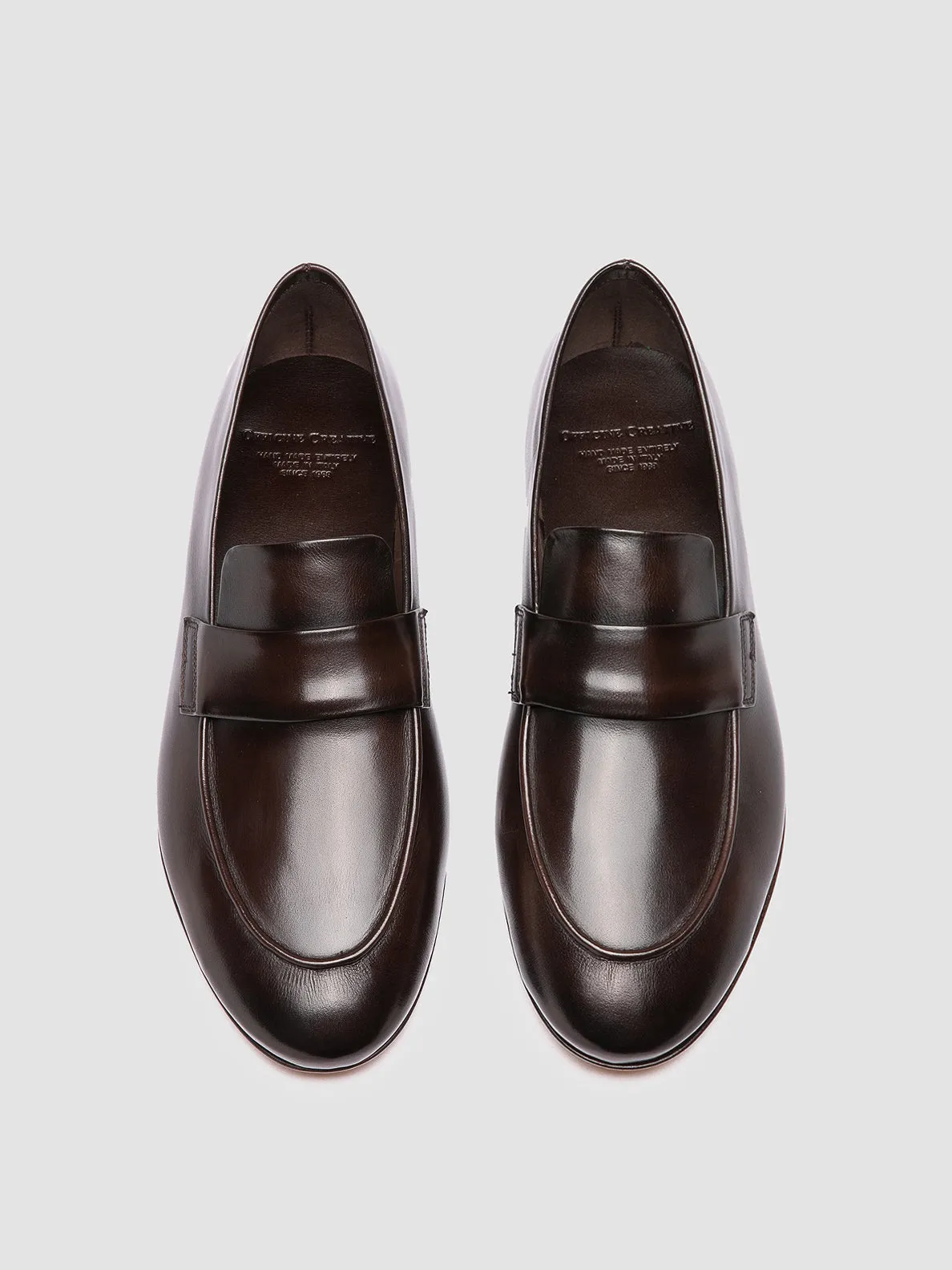 Chic Detail Soft Flow AIRTO 001 - Brown Leather Penny Loafers