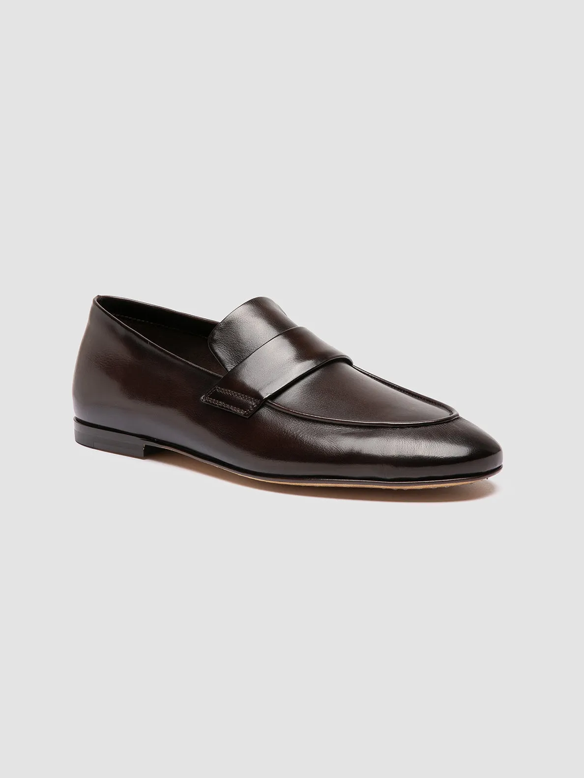 Move Free Cool Lane AIRTO 001 - Brown Leather Penny Loafers