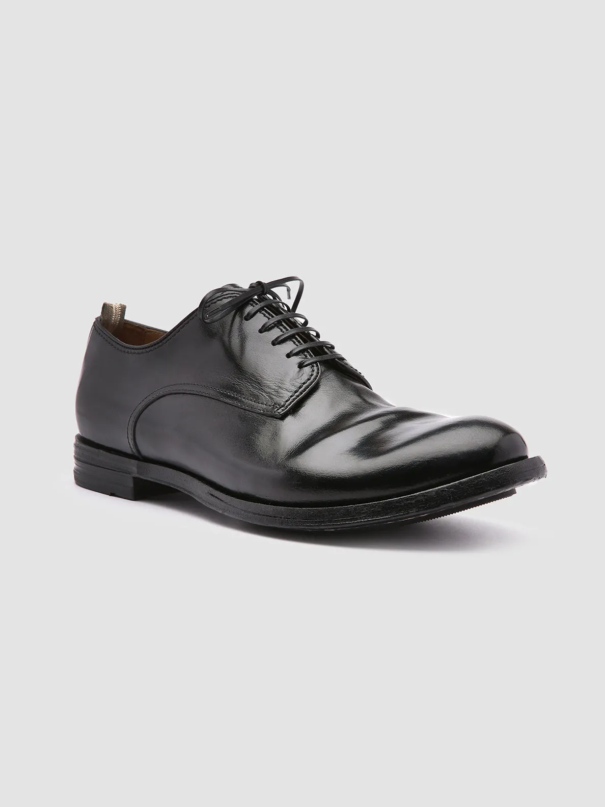 City Stroll ANATOMIA 012 - Black Leather Derby Shoes