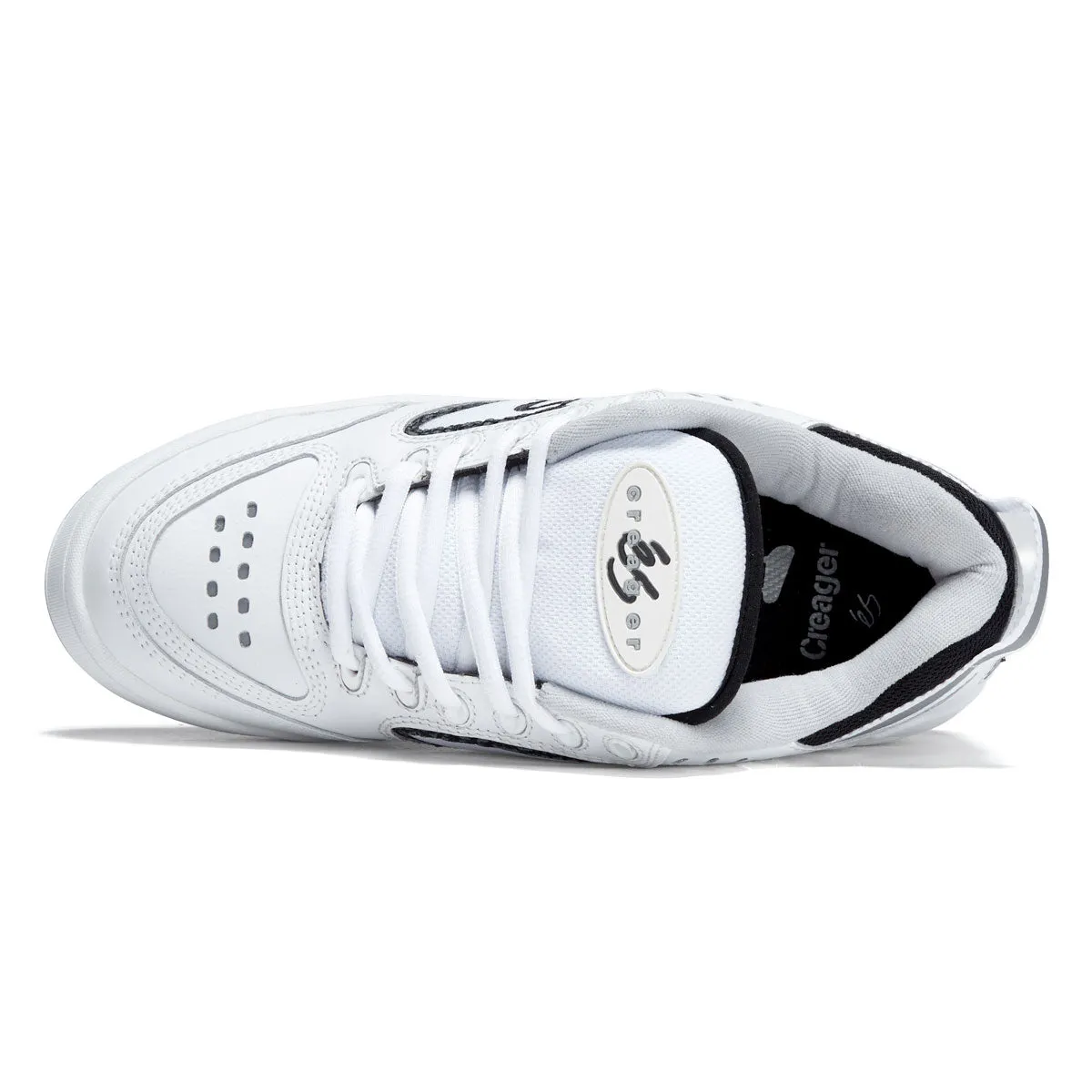 eS Creager Shoes - White/Grey/Black Ride Smooth Sport Casual