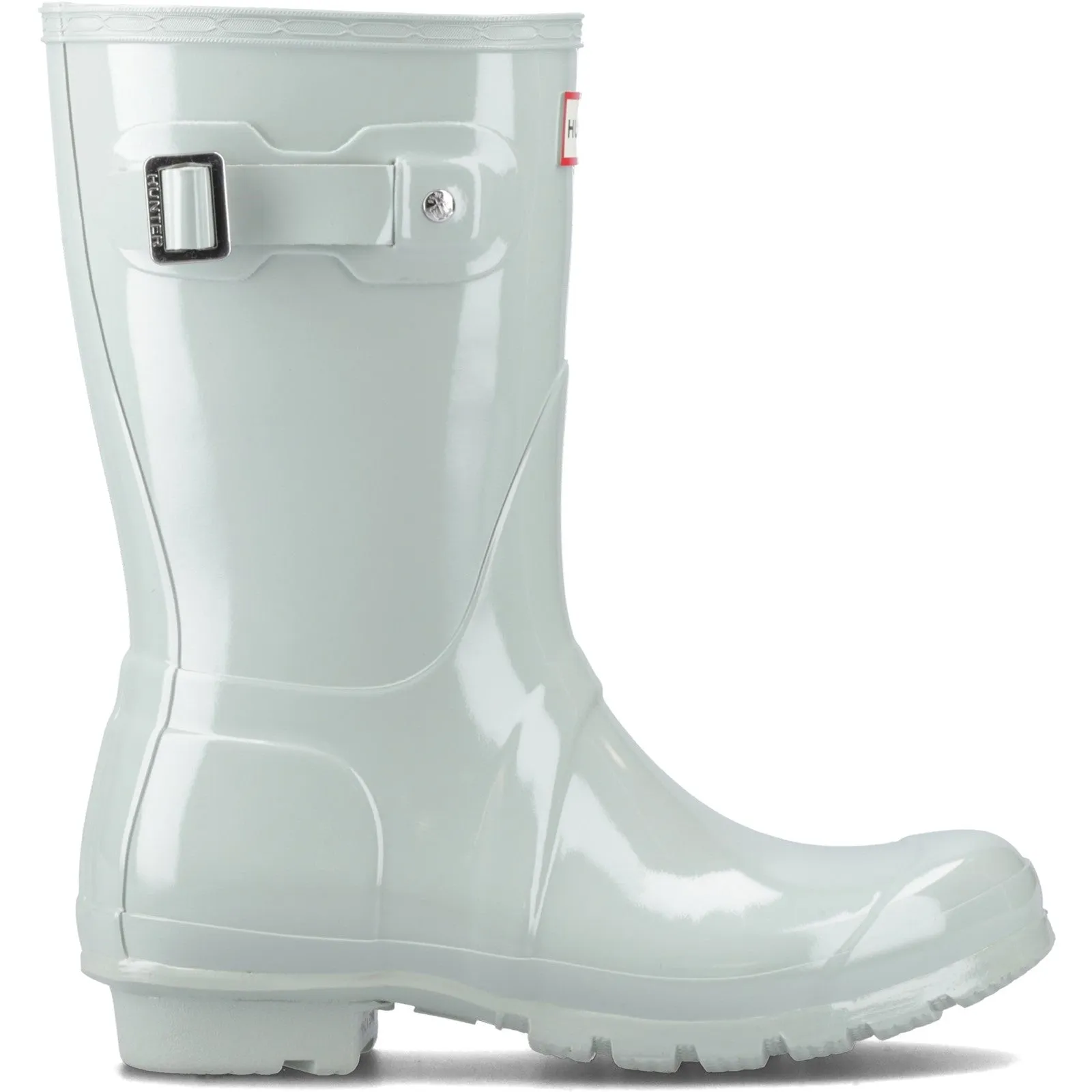 Hunter Womens Original Short Wellington Boots Sea Foam Smooth