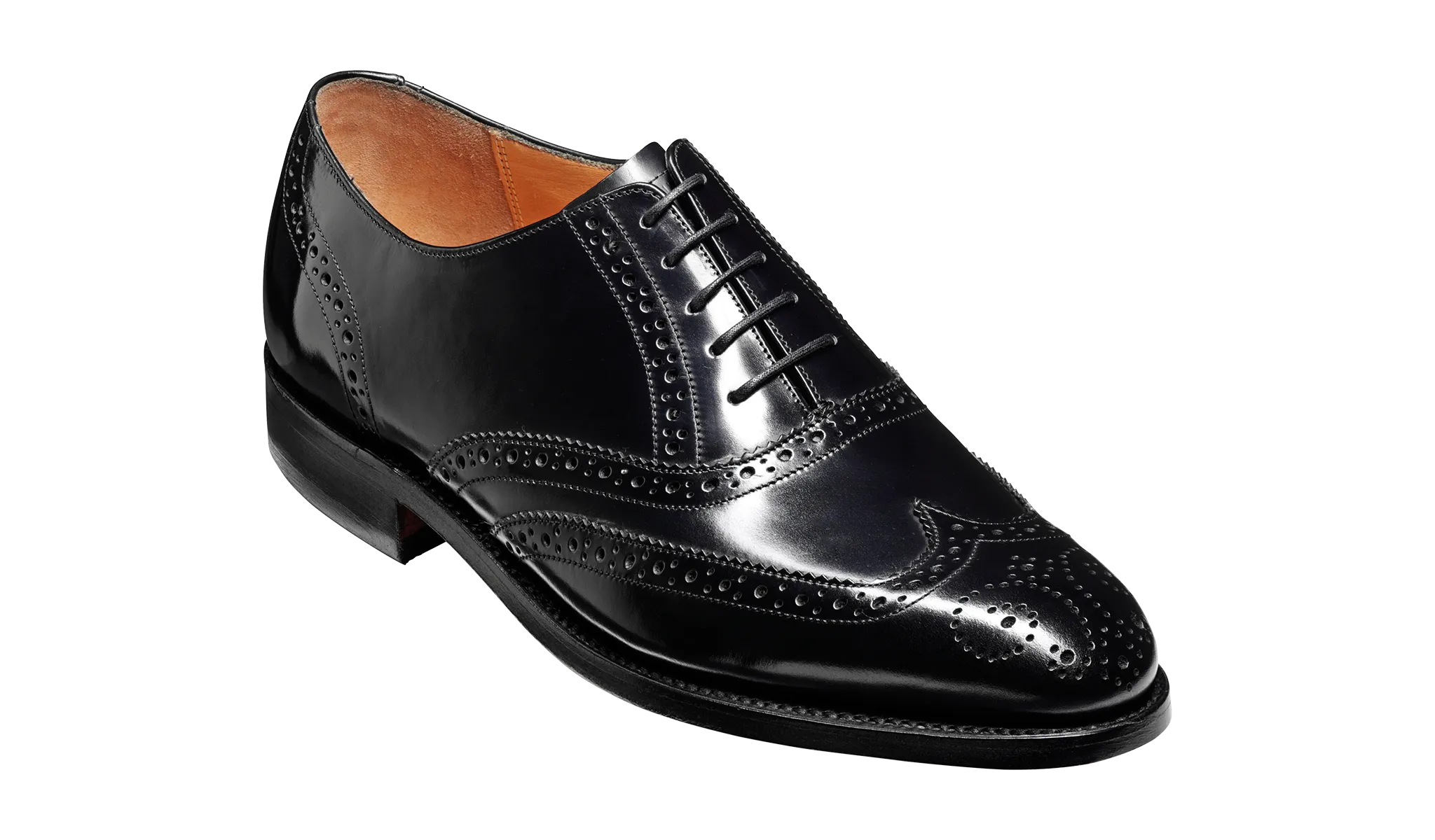 Albert - Black Hi-Shine - Barker Shoes Rest of World