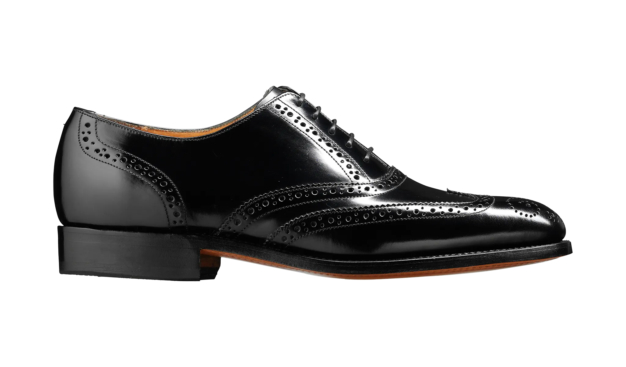 Albert - Black Hi-Shine - Barker Shoes Rest of World