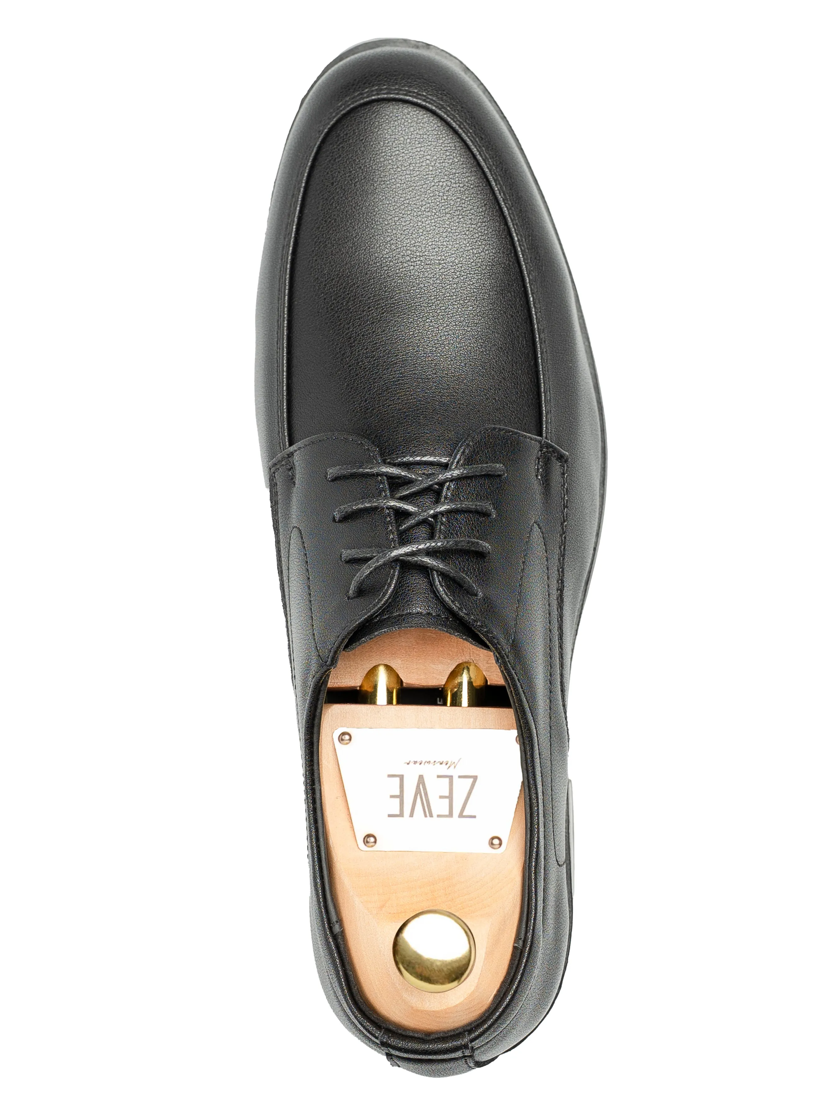 Superior Materials Urban Slip On Velton Derby  - Solid Black Leather