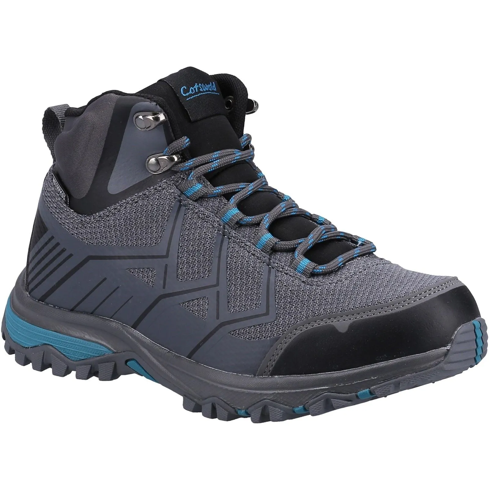 Cotswold Womens Wychwood Recycled Hiking Boots Grey/Blue Multi Purpose Backpack Ready