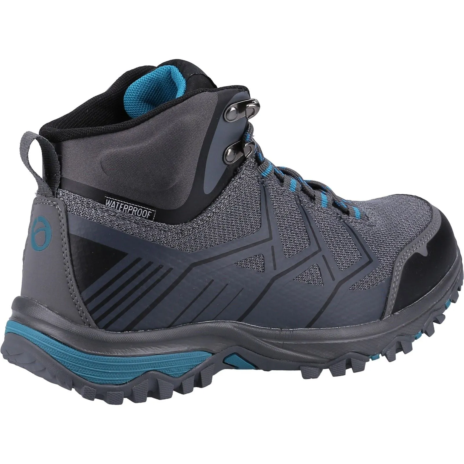 Cotswold Womens Wychwood Recycled Hiking Boots Grey/Blue Outdoor Trek Fit
