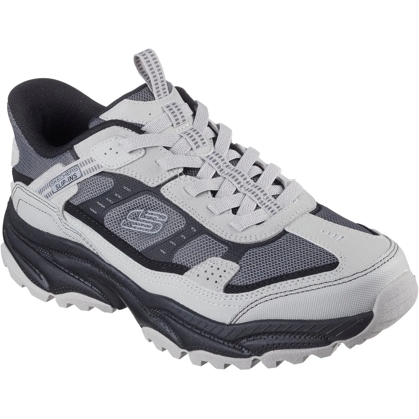 Nature Ground All Season Support Skechers Mens Vigor AT Hiking Shoes Grey/Black