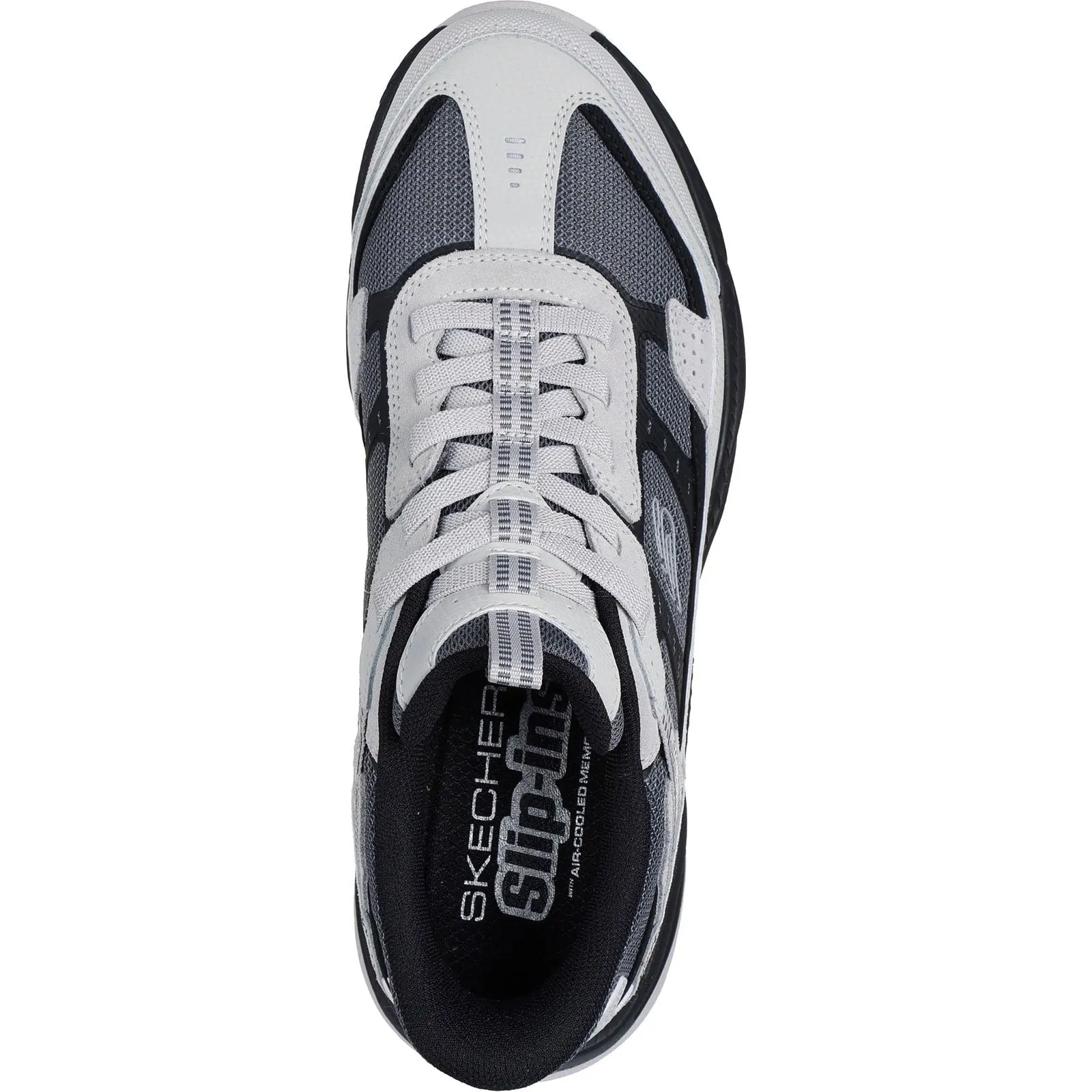 Skechers Mens Vigor AT Hiking Shoes Grey/Black Hill Top