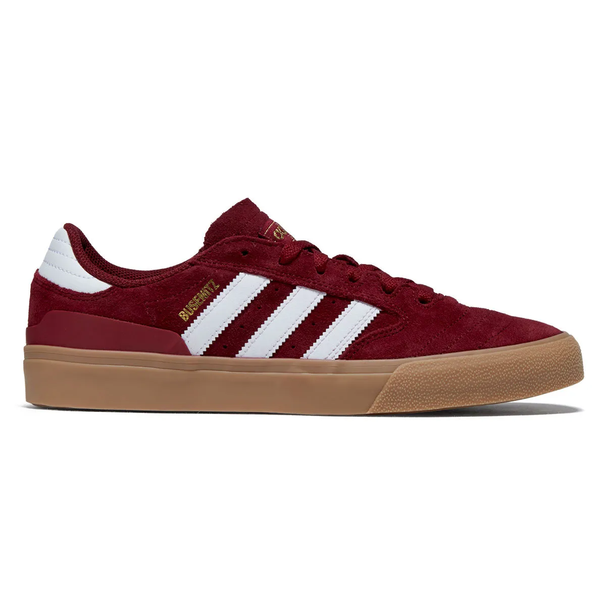 Adidas Busenitz Vulc II Shoes - Super Color/Ftwr White/Gold Metallic Fast Moves Grip shield