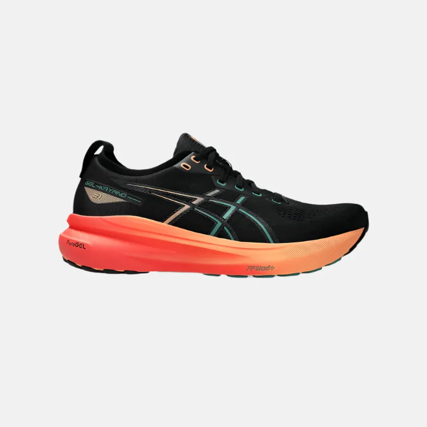 Foot Structure Asics GEL-KAYANO 31 Men's Running Shoes -Black/Rainy Lake