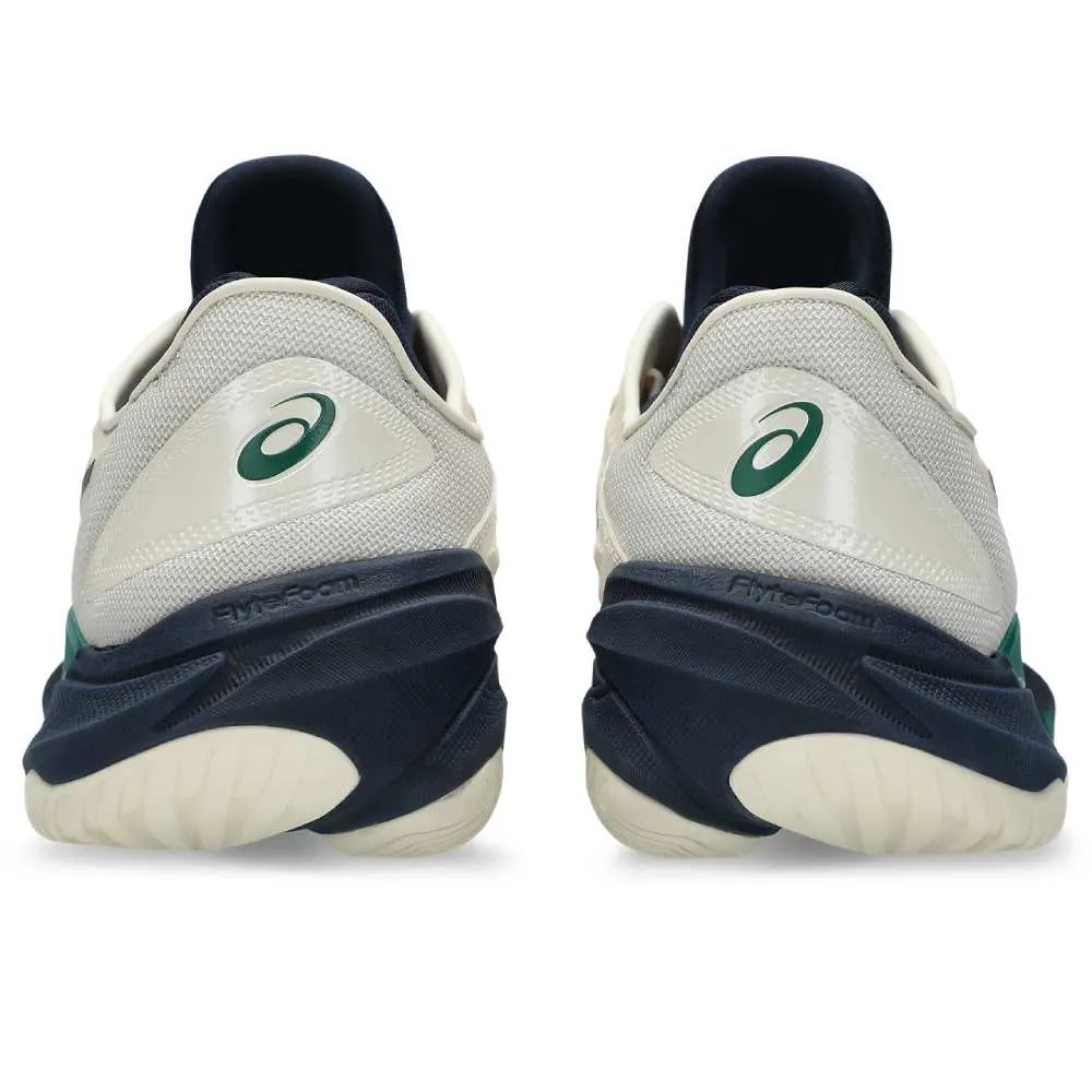 Asics Court FF 3 Men's Tennis Shoe (Cream/Jasper Green) Responsive Midsole
