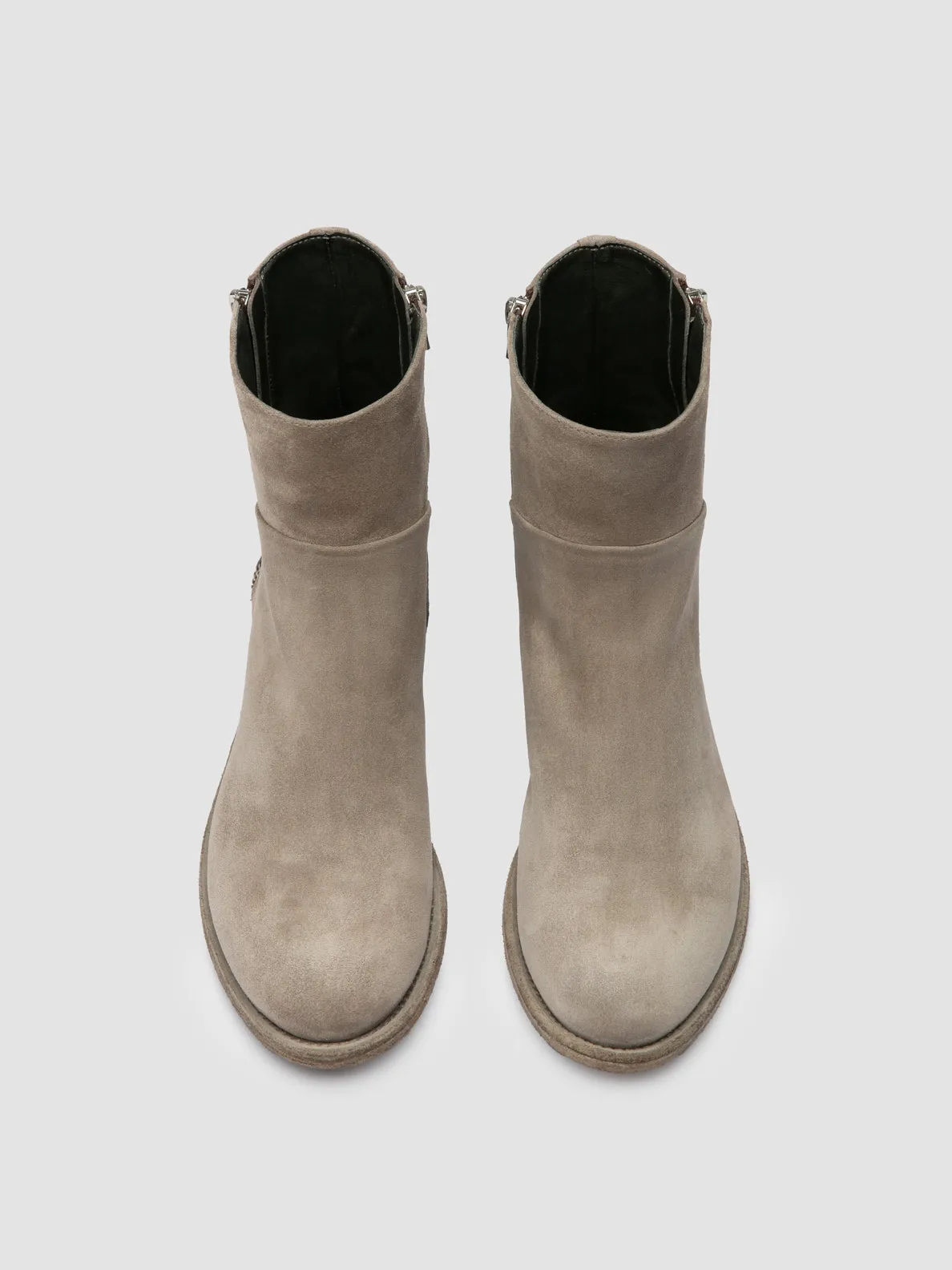 Wave Flow Light Run LISON 066 - Grey Suede Zipped Boots