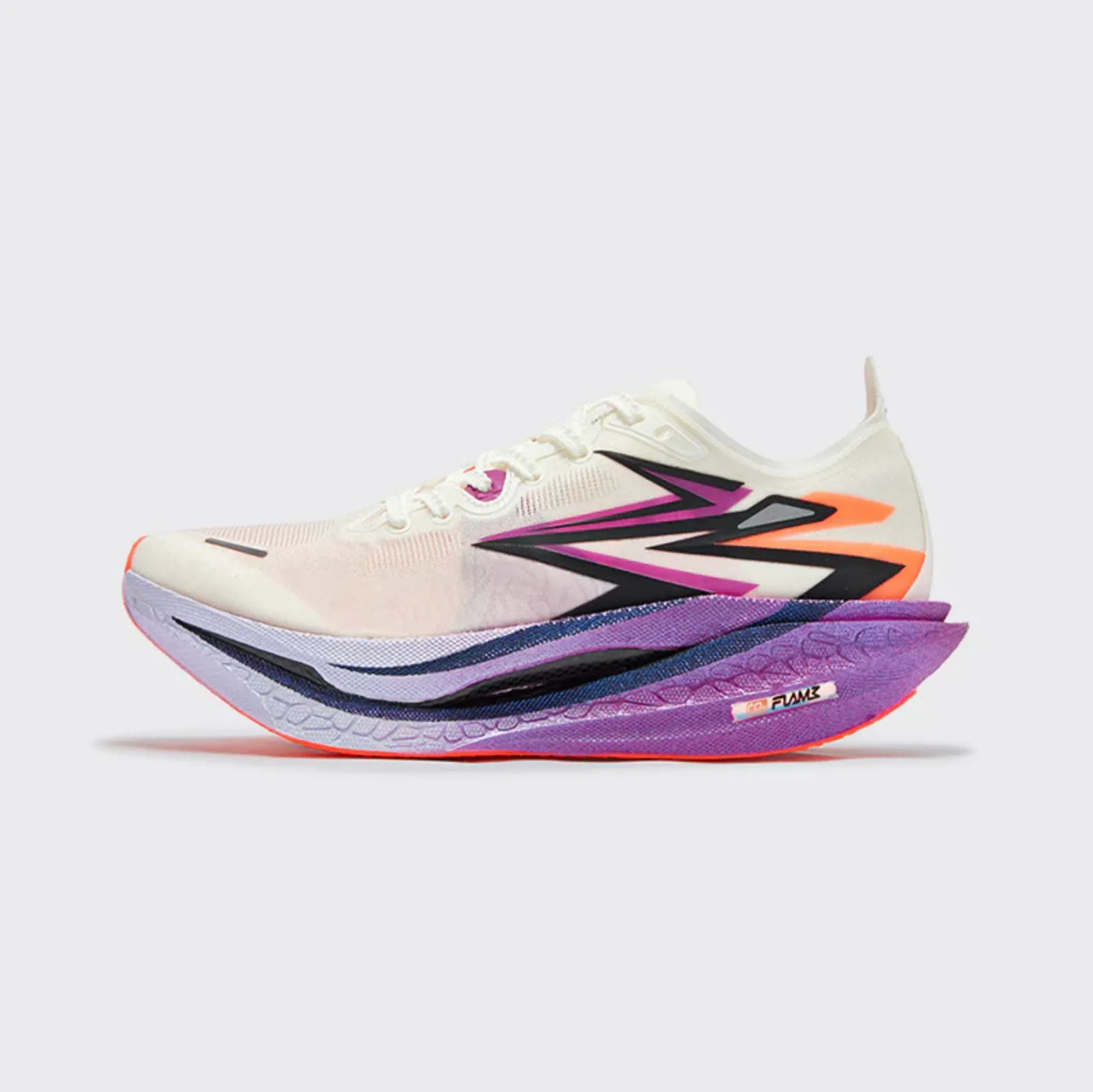 FLAME 4: Egret / Neon Purplevine cushioned - footbed shoes true - to - size