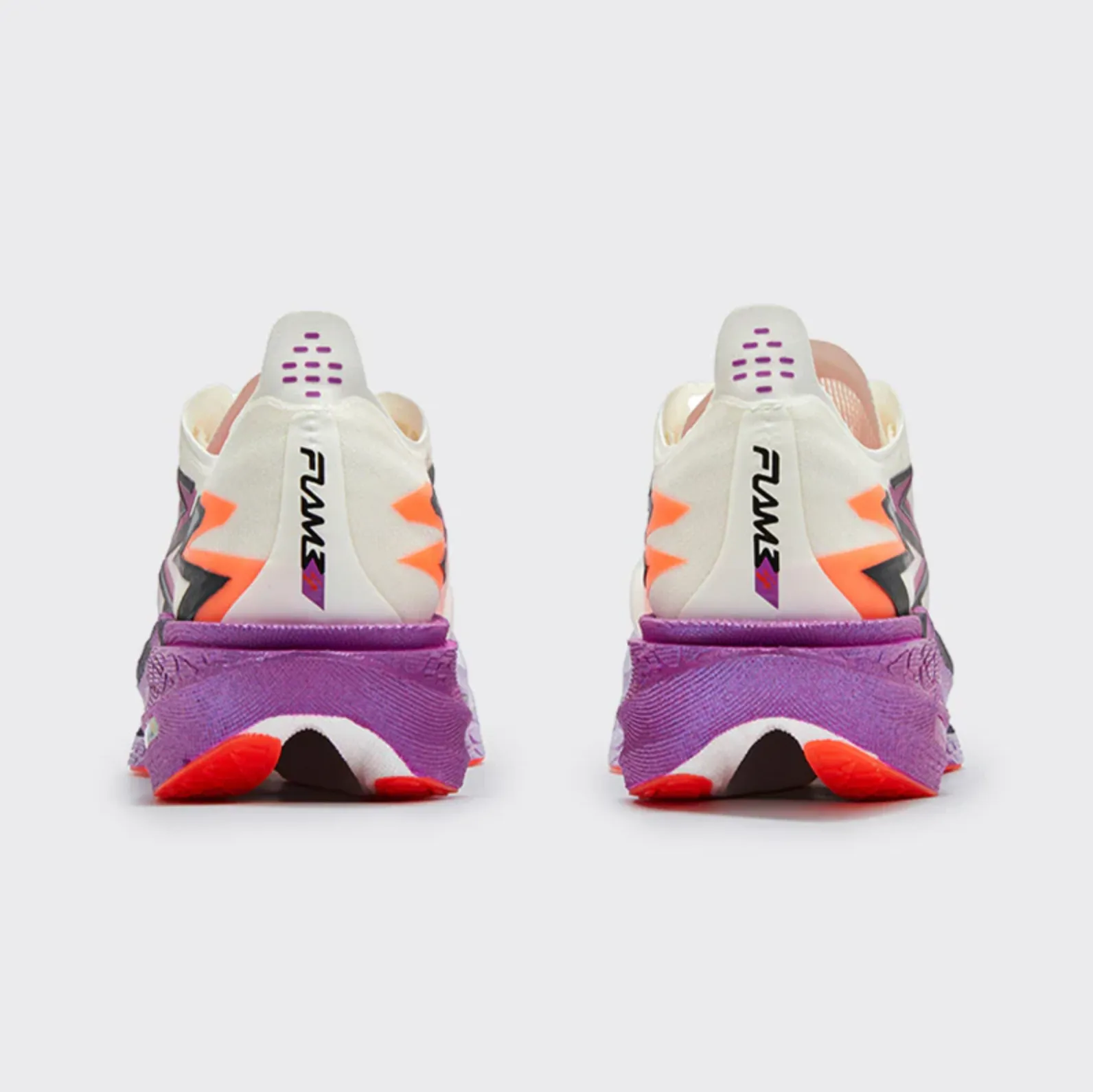FLAME 4: Egret / Neon Purplevine daily use running shoes running for a way to stay balanced