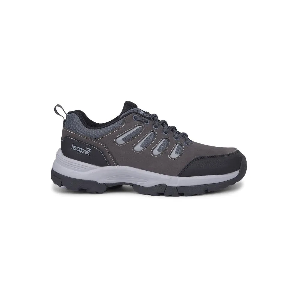 Weather Tough Boots Trail Ready Gear Leap7x Dark Grey Lacing Sports Trekking Shoes For Men COLUMBO-1E By Liberty