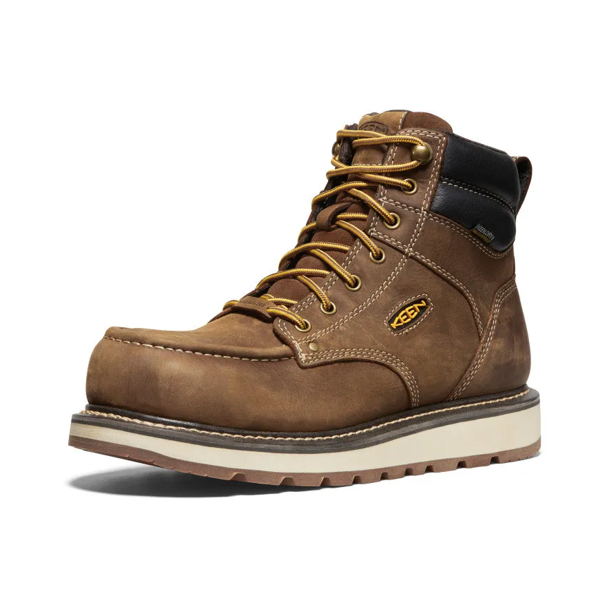 Secure Performance dust resistant Men's Cincinnati 6" Waterproof Boot (Carbon Toe)  |  Belgian/Sandshell