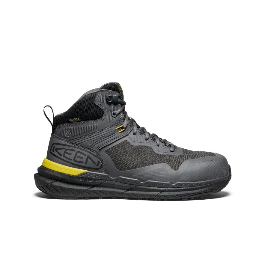 Weatherproof Hiking Boots Weather resistant Men's Synchro Waterproof Work Boot (Carbon Toe)  |  Magnet/Black