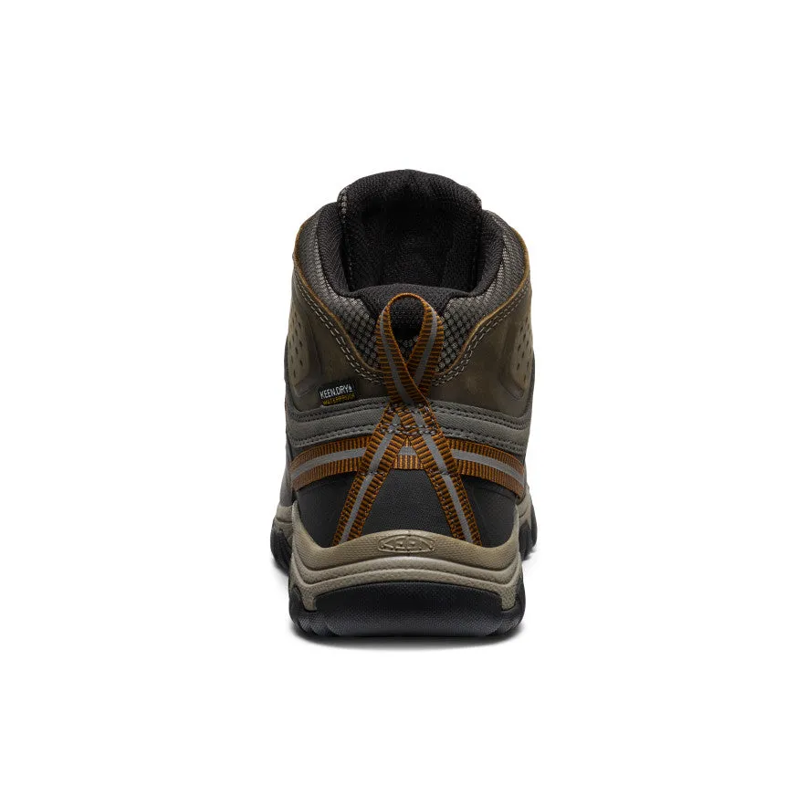 Men's Targhee III Waterproof Mid Wide  |  Black Olive/Golden Brown Trail Escape