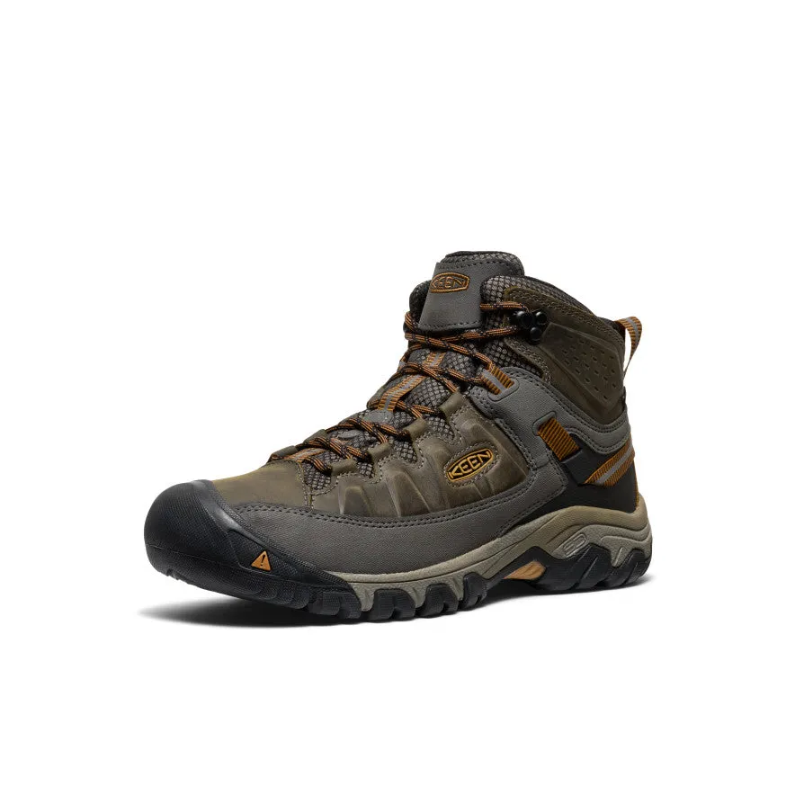 Men's Targhee III Waterproof Mid Wide  |  Black Olive/Golden Brown Travel Ready Gear
