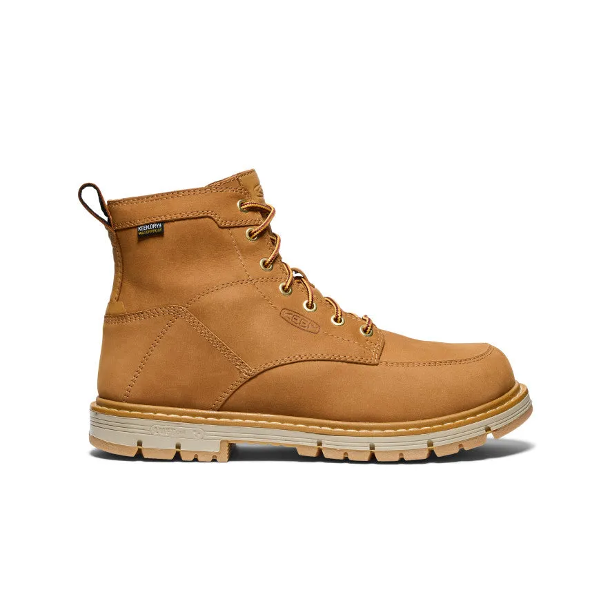 Weatherproof Boot Ultimate Trekking Men's San Jose 6" Waterproof 90?? Heel Boot (Soft Toe)  |  Bistre/Gum