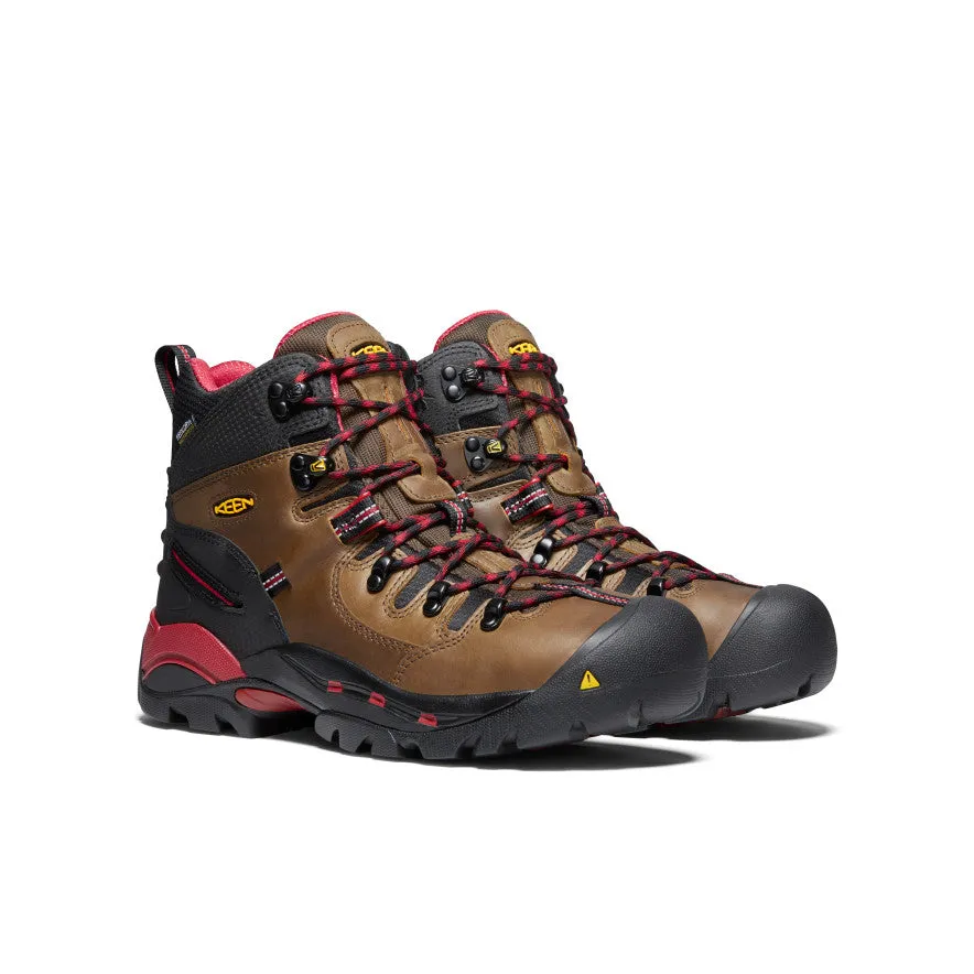 Stable Hike Fit Mountain Trekking Men's Pittsburgh 6" Waterproof Boot (Steel Toe)  |  Bison