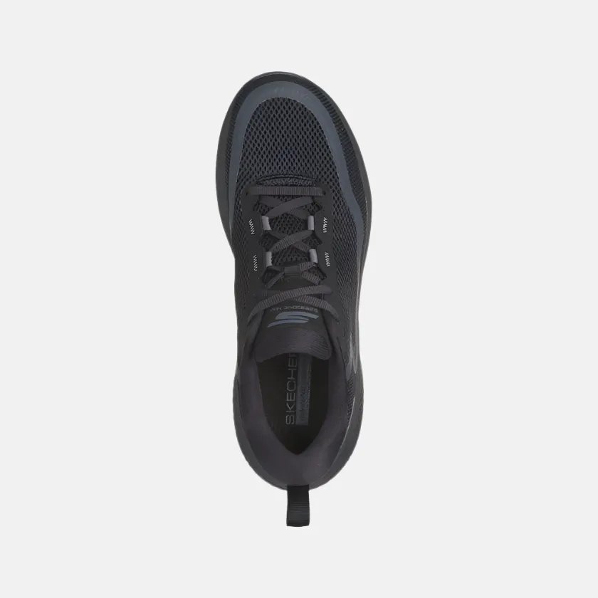 running in cold tracks shoes easy - to - take - off shoes Skechers Go Run Supersonic Max Men's Running Shoes -Black