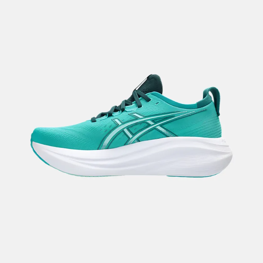 lycra - upper shoes Generic Asics GEL-NIMBUS 27 Men's Running Shoes -Wave Teal/Saxon Green