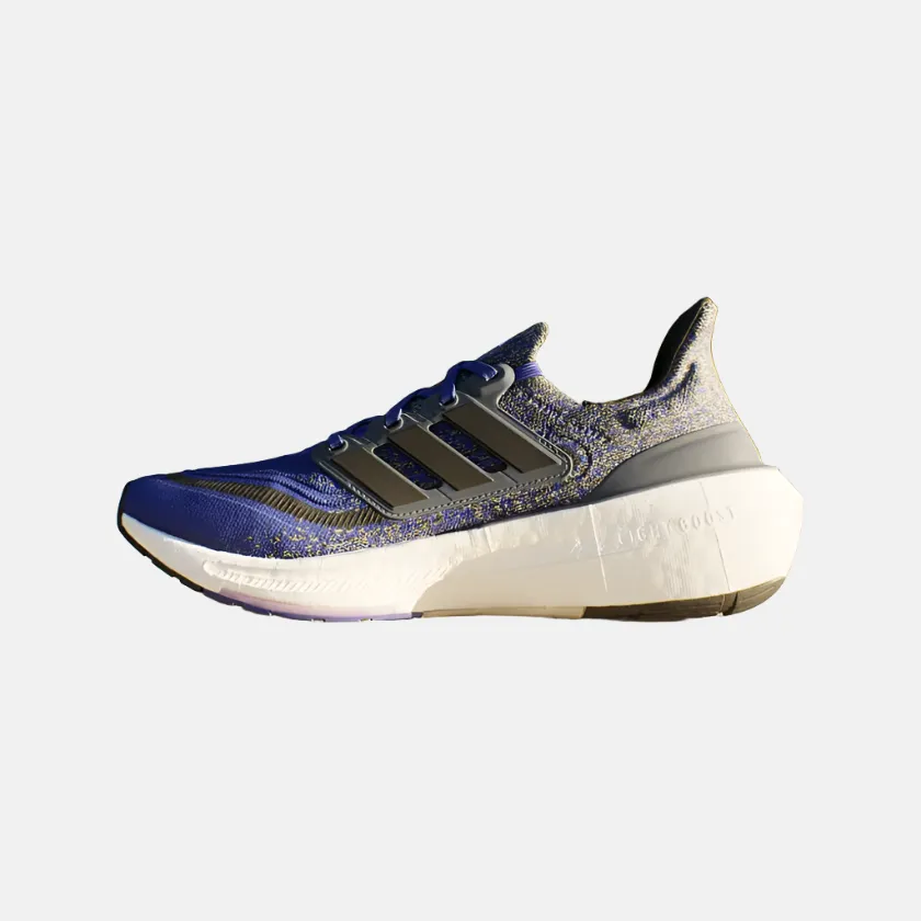 Adidas Ultraboost Light Men's Running Shoes -Lucid Blue/Core Black/Preloved Ink hybrid design Slip   Resistant