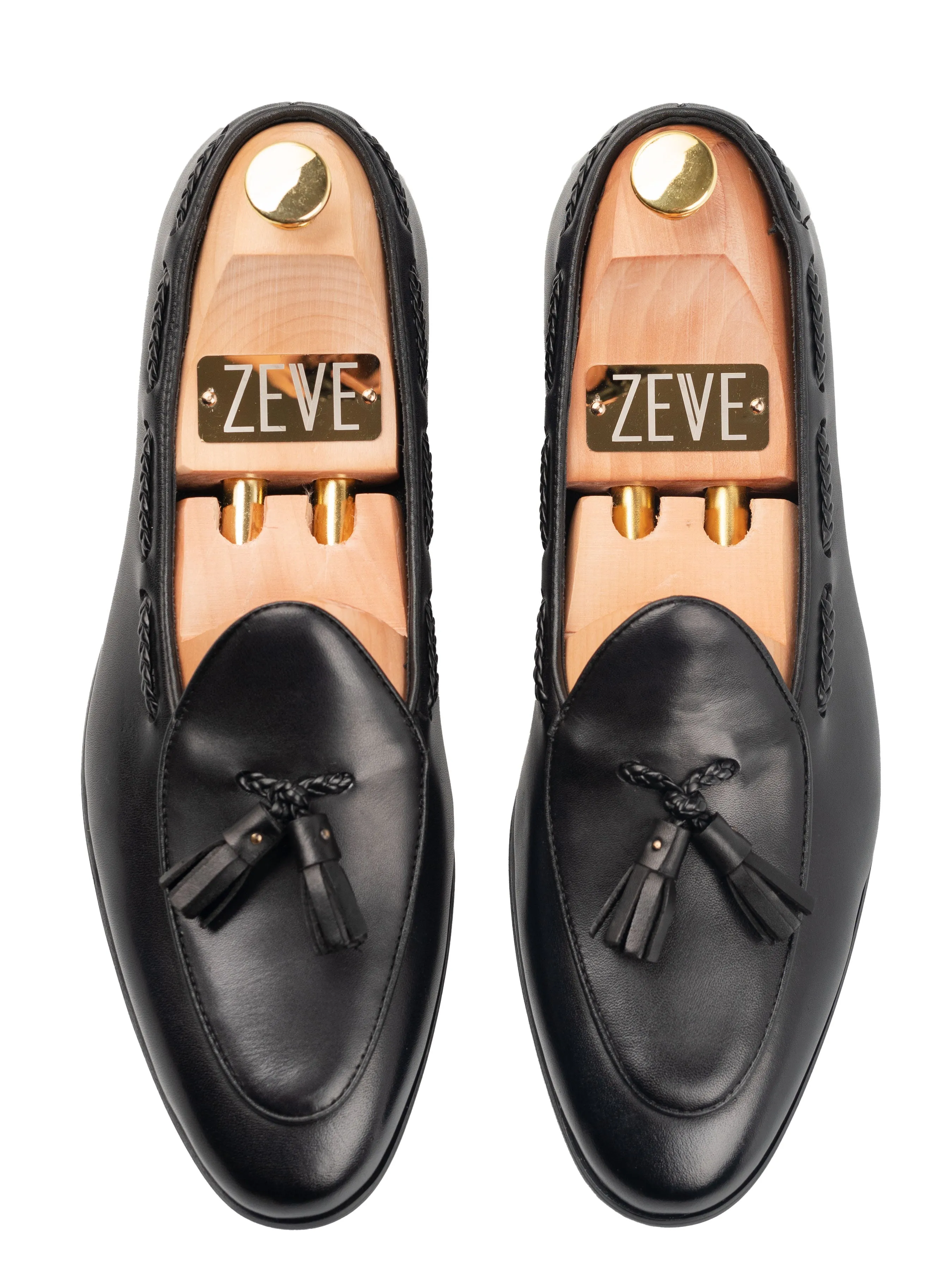 Noel Belgian Loafer Tassel - Solid Black Waterproof Option Air Walk