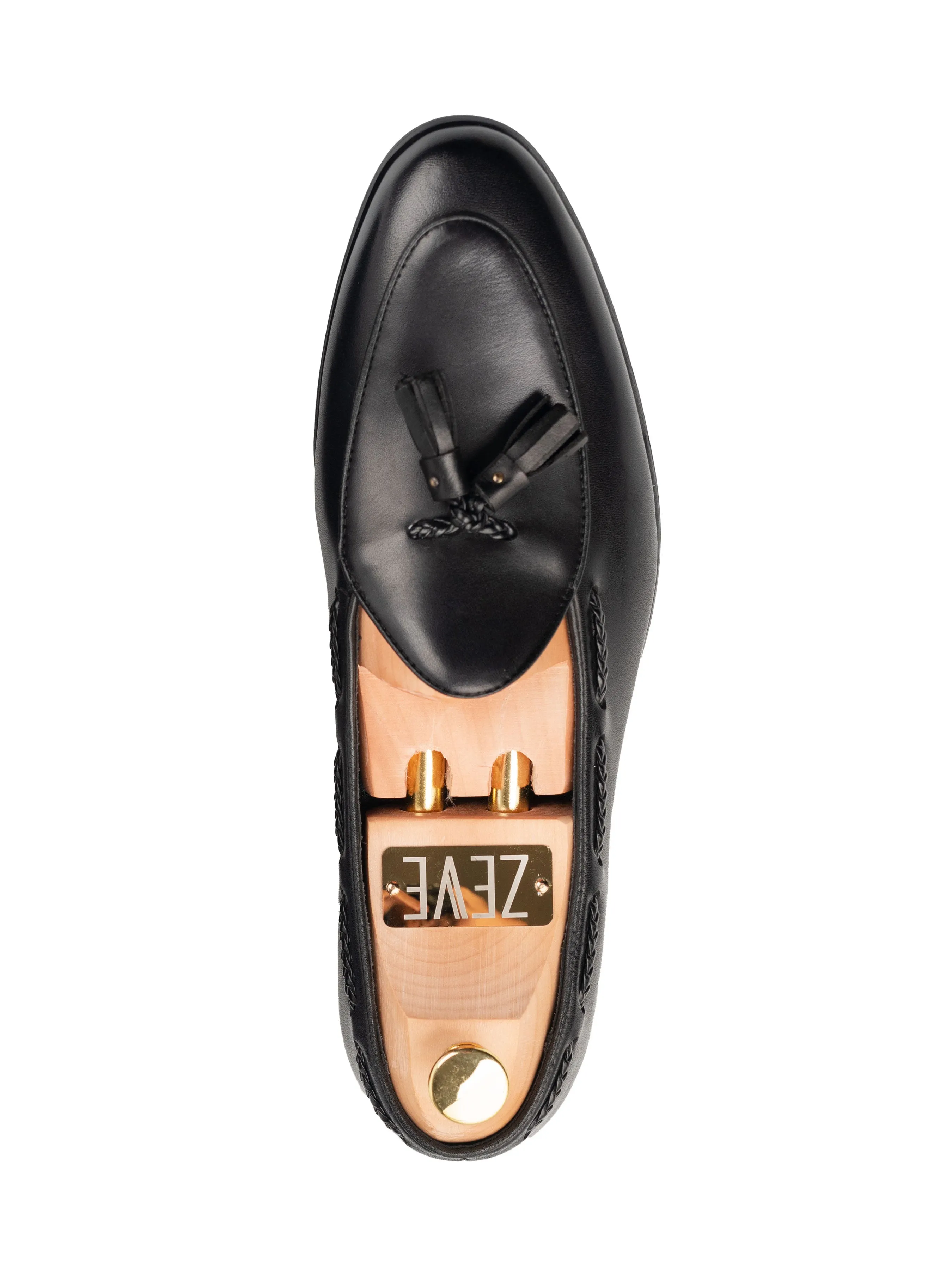 Noel Belgian Loafer Tassel - Solid Black Fast pace