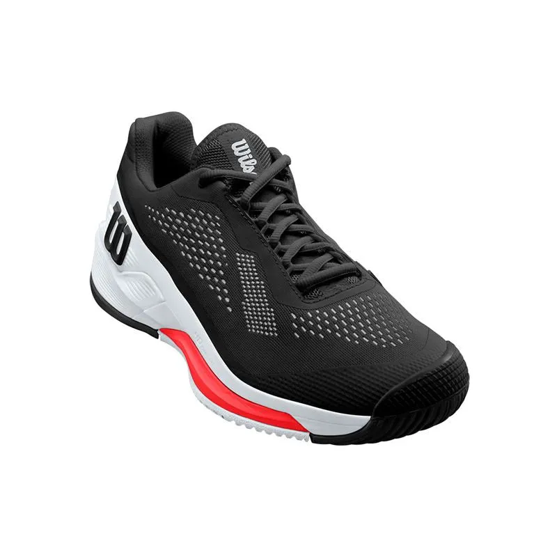 Wilson Men's Rush Pro 4.0 Tennis Shoes Black White Resort Mood