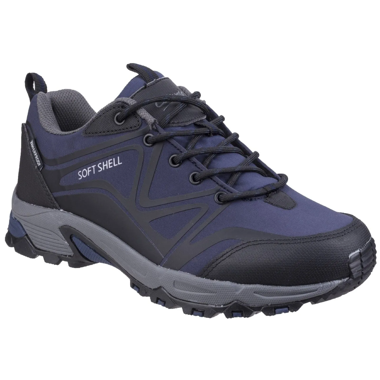 Cotswold Mens Abbeydale Low Hiker Blue/Black/Grey Trail Flex