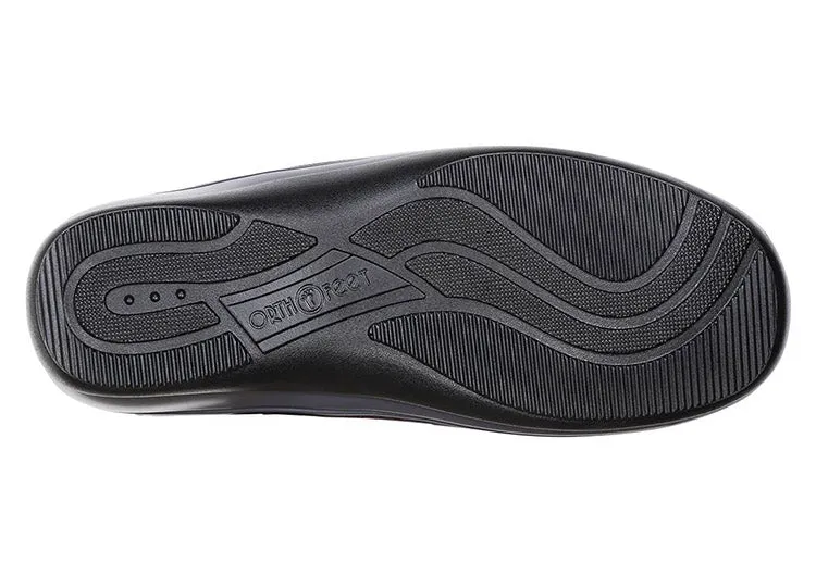 Orthofeet - Women Wichita Stretch - Black Breathable Loafers Fresh Motion
