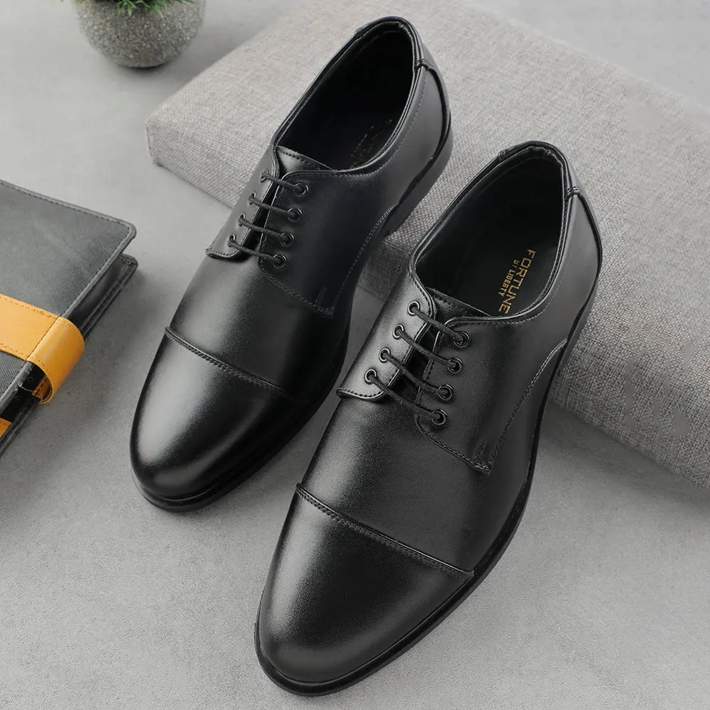 Reliable Comfort Footwear Fashion Fortune Black Lacing Formal Oxford Shoes For Men HML-13E By Liberty