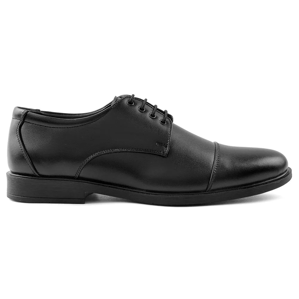Fortune Black Lacing Formal Oxford Shoes For Men HML-13E By Liberty Stable Support Reliable Durability