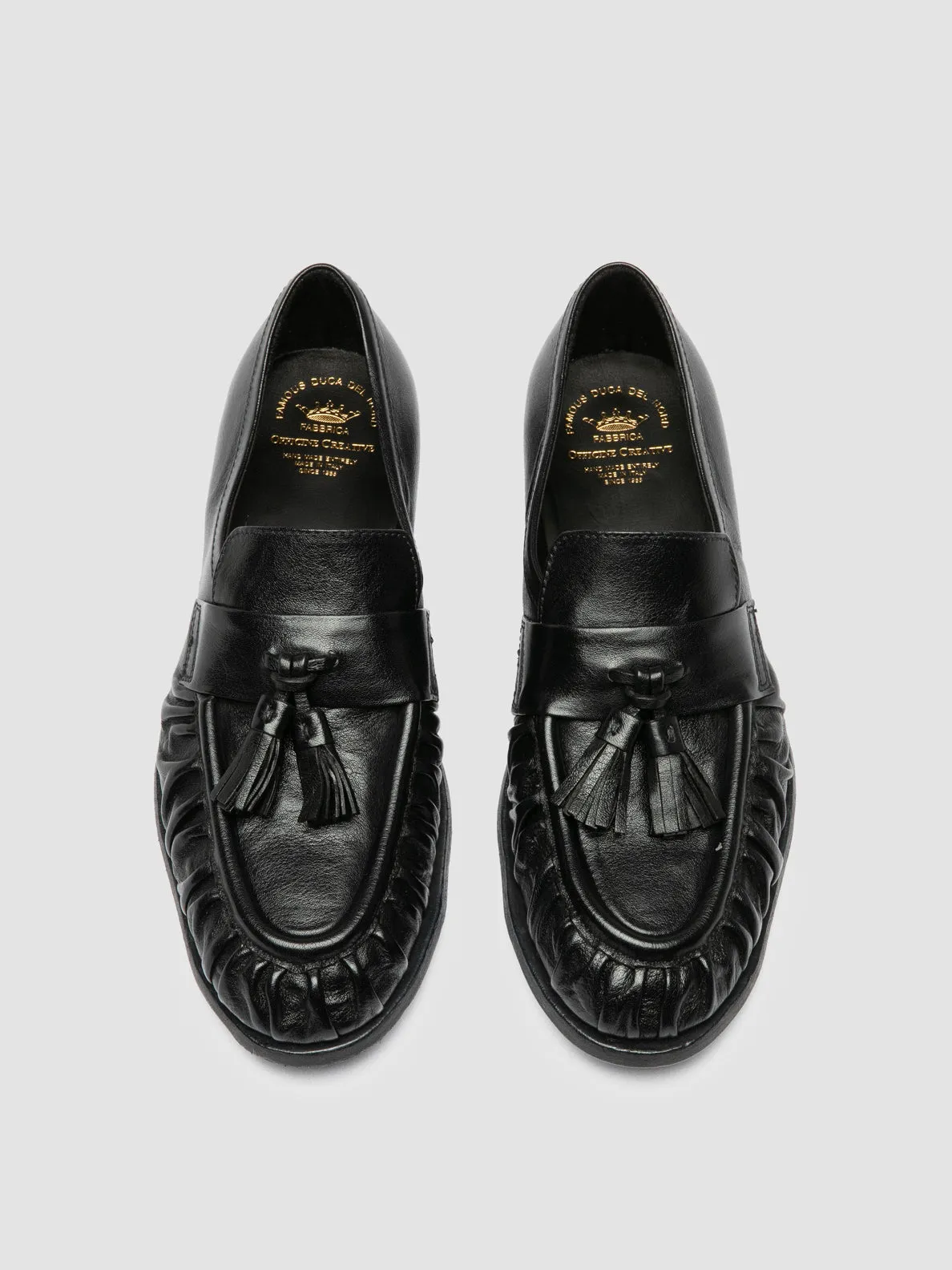 SOLITUDE 108 - Blue Leather Tassel Loafers Fresh Flow