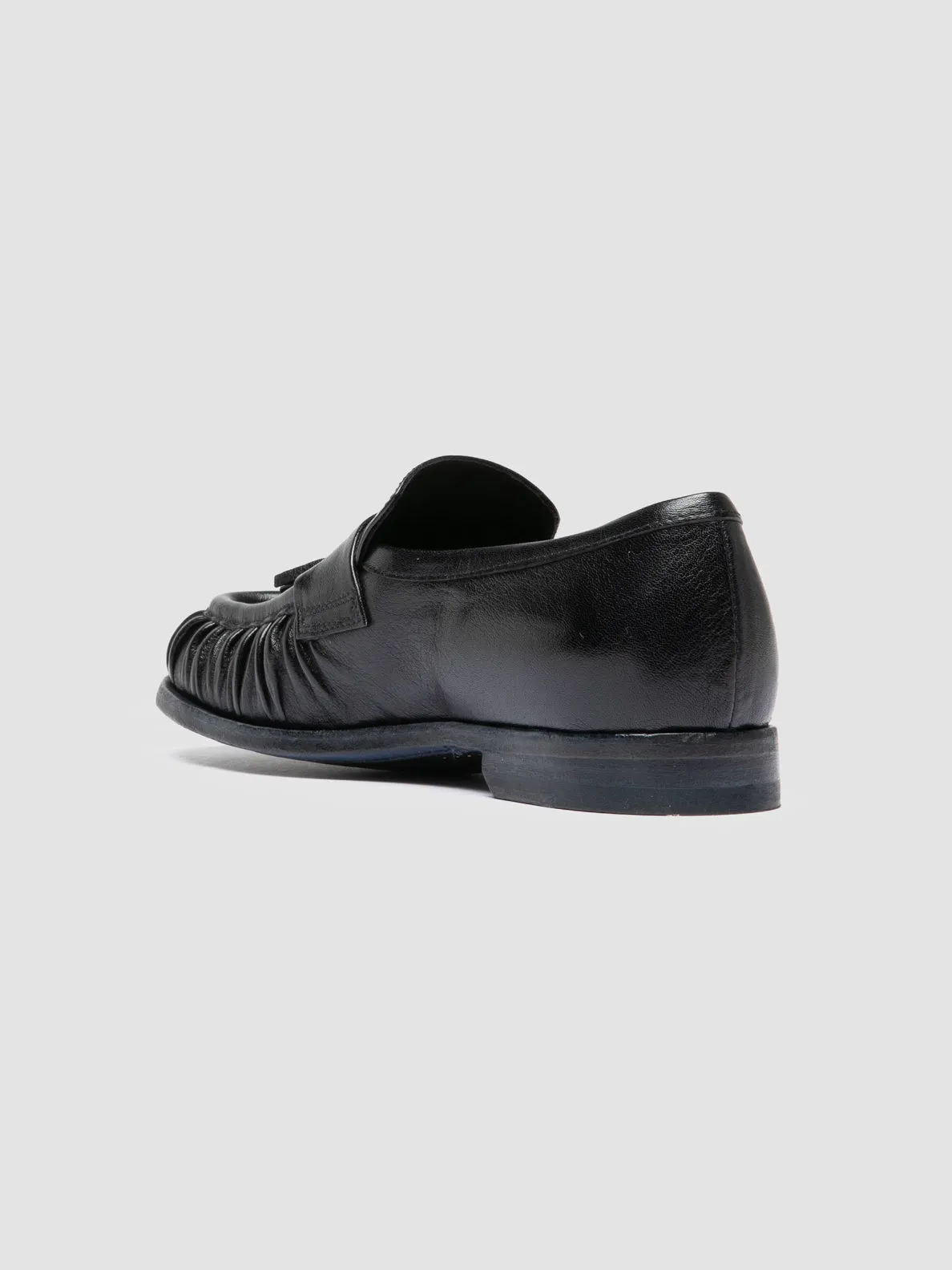 SOLITUDE 108 - Blue Leather Tassel Loafers Step Neat Grip Strong
