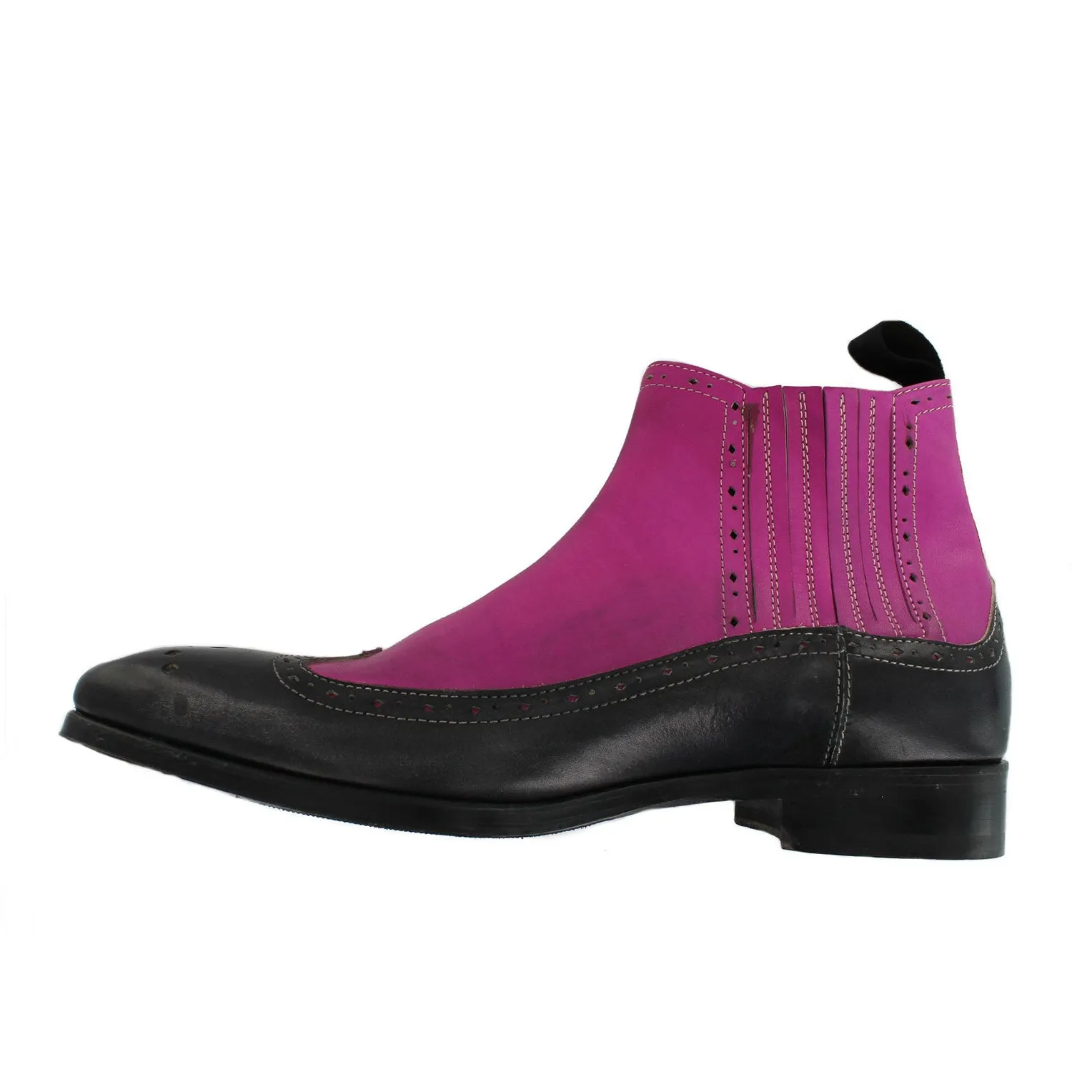 Timeless Wear Iconic look 1365 - Fuchsia Navy Chelsea Brogue